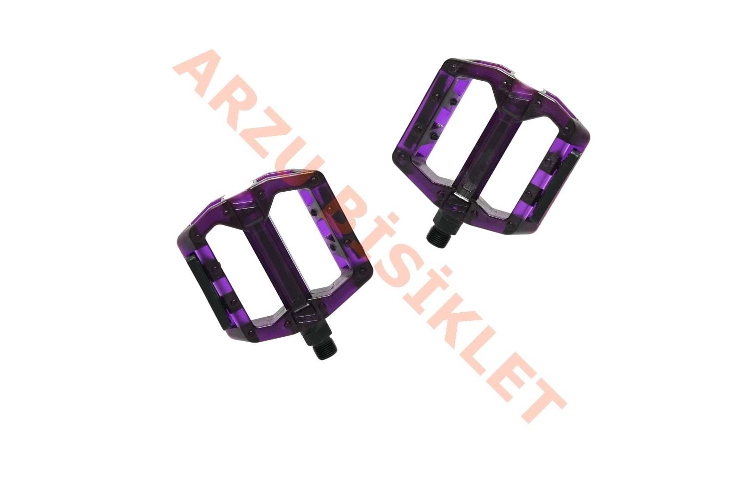 MTB PEDAL BİLYALI [ŞEFFAF] [110MM-100MM] - MOR
