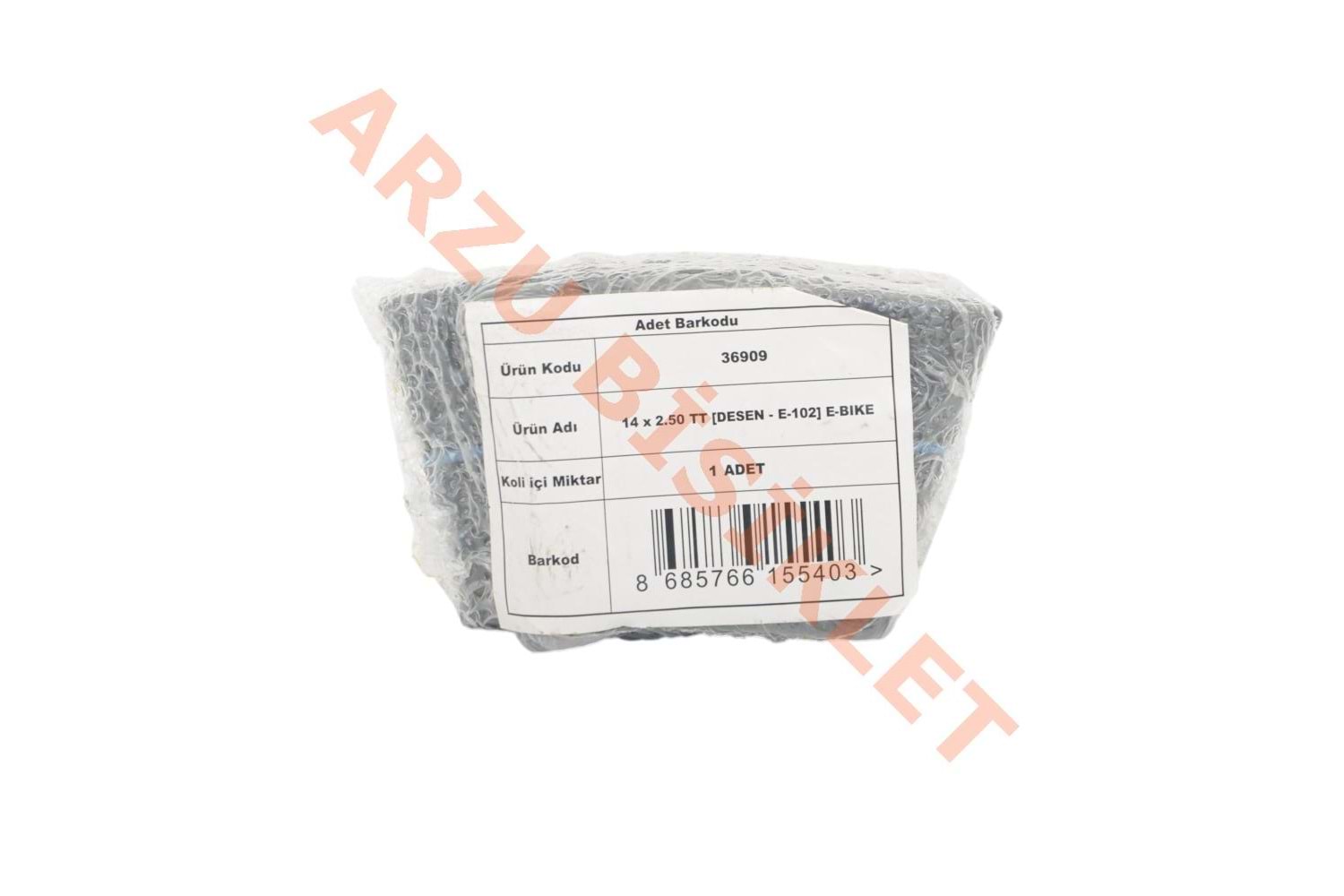 14 x 2.50 BUTYL [EĞRİ SİBOP] [POŞETLİ] E-BIKE