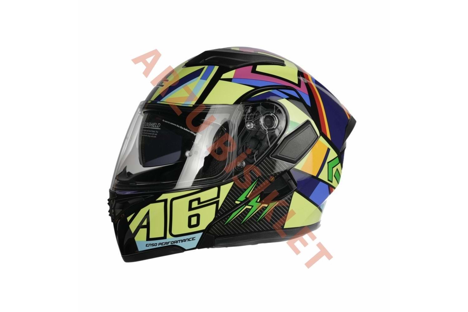 KC - ÇENE AÇILIR VİZÖRLÜ KASK [KC902] [ENSO 46] [S]