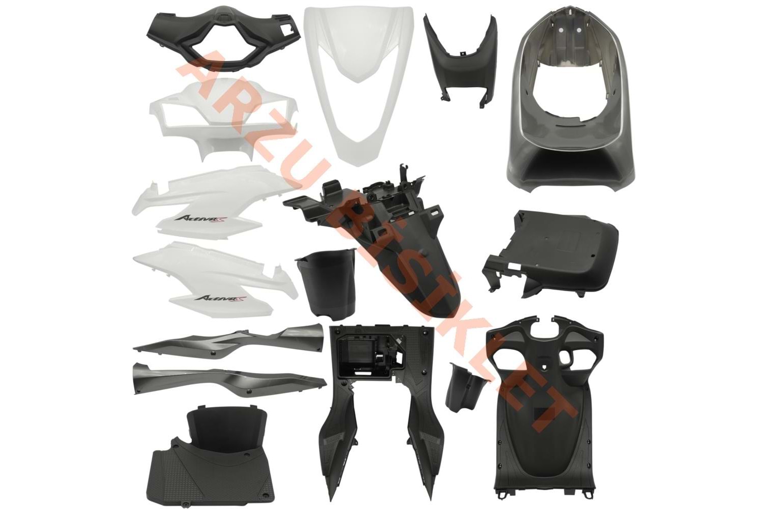 KAPORTA Y. SET [BEYAZ] [YENİ MODEL] HONDA ACTIVA S