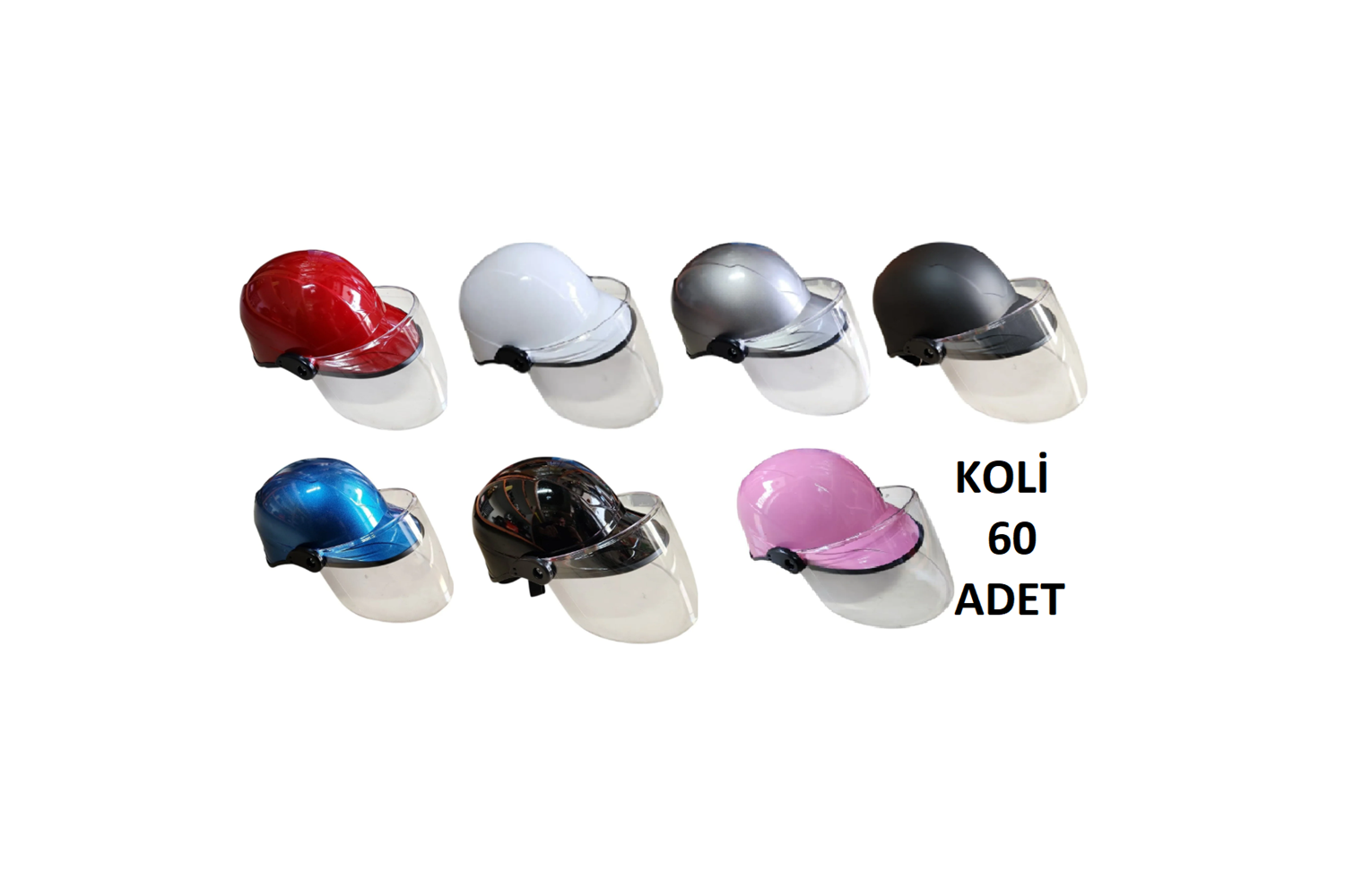 KASK JOKEY BOYALl-FİTİLLİ CAMLI KARIŞIK RENK