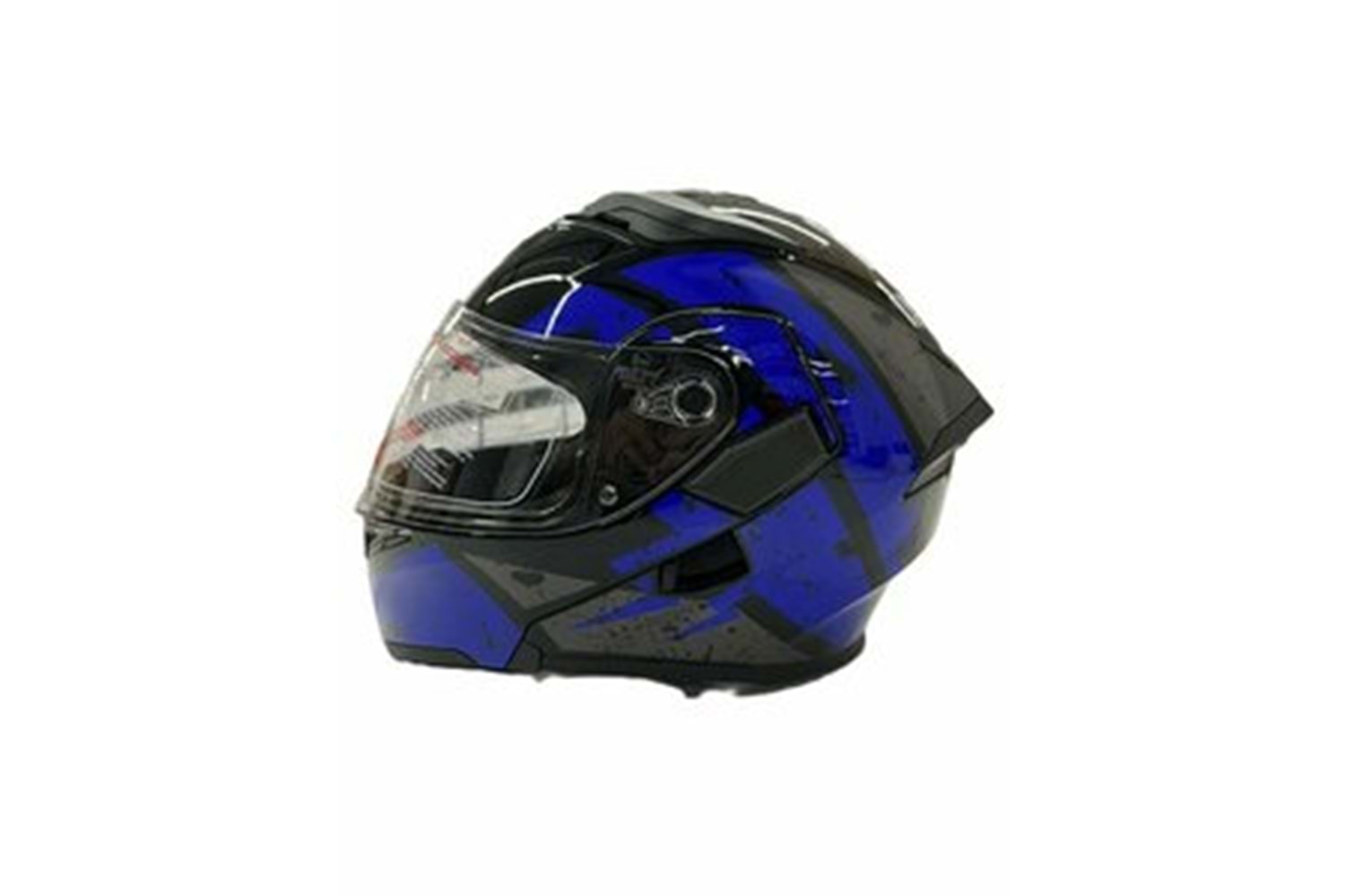 JOLT KIOSHI KASK GLOSS BLACK SKELTON (ÇENE AÇILIR )