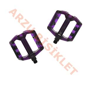 MTB PEDAL BİLYALI [ŞEFFAF] [110MM-100MM] - MOR