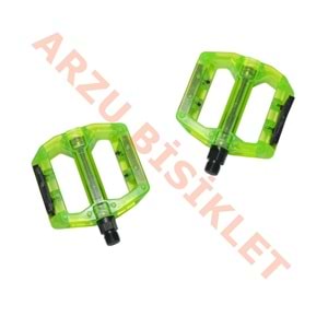 MTB PEDAL BİLYALI [ŞEFFAF] [110MM-100MM] - YEŞİL