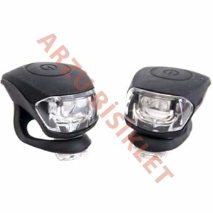 SİLİKONLU ÇAKAR FAR+STOP SETİ - LED'Lİ [PİL DAHİL] RCTS-762-2