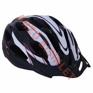 MONERO BİSİKLET KASKI BEYAZ / KIRMIZI M/L