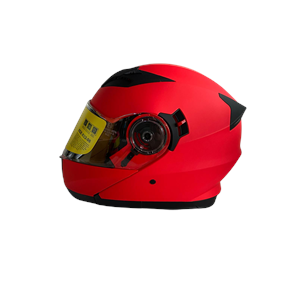 BGC KASK ÇENE AÇILIR MODEL MAT KIRMIZI