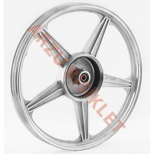 ARKA JANT ALÜMİNYUM [1.85 * 18] BÜYÜK BALATA KAMPANASIZ - KAPLİN LASTİKLİ CG [OEM KALİTE]