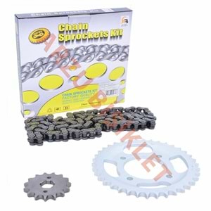 ZİNCİR DİŞLİ SET [15T/38T] [428H x 110L] CGL - SFR