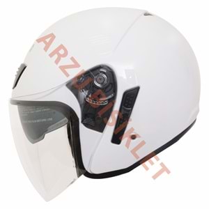 MONERO BEON YARIM KASK BEYAZ M BEDEN