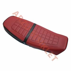 MONERO CG 125 MODİFİYE KESİK KOLTUK SİYAH - KIRMIZI (SELE)