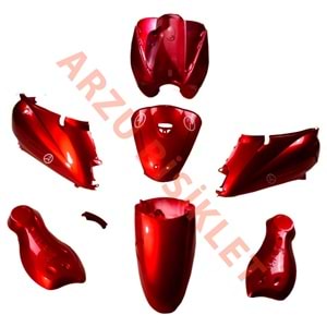 MONERO TUDEY MODELİ E BİKE KIRMIZI KAPORTA SET