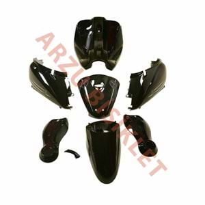 MONERO TUDEY MODELİ E BİKE SİYAH KAPORTA SET