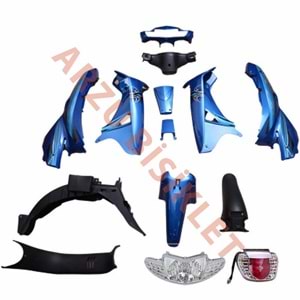 MONERO CUB 100 SFC MAVİ KAPORTA SET FAR STOP DAHİL