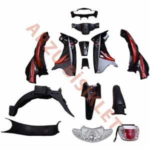 MONERO CUP 100 SFC SİYAH KAPORTA SET FAR STOP DAHİL