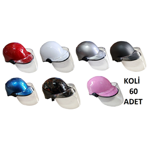 KASK JOKEY BOYALl-FİTİLLİ CAMLI KARIŞIK RENK