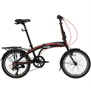 BİSAN FX 3500 TOURNEY 7 VİTES V FREN KATLANIR BİSİKLET (SİYAH - KIRMIZI)