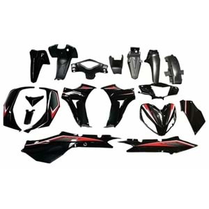 JOLT KUBA EGE KAPORTA SETİ SİYAH