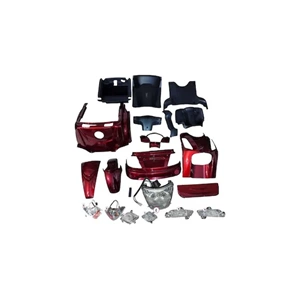 FALCON 3 TEKERLEKLİ E - BİKE KAPORTA SETİ KIRMIZI ( FAR STOP DAHİL ) TEK KİŞİLİK MODEL