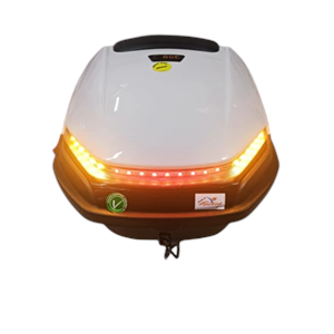 BGC MOTORSİKLET ARKA ÇANTA SİNYAL STOP IŞIKLI BEYAZ