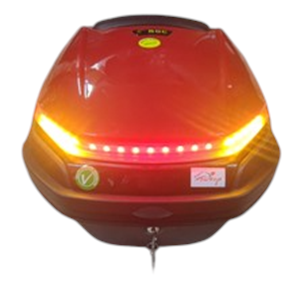 BGC MOTORSİKLET ARKA ÇANTA SİNYAL STOP IŞIKLI KIRMIZI