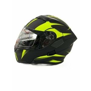 JOLT KIOSHI KASK GLOSS BLACK / BLUE (ÇENE AÇILIR )
