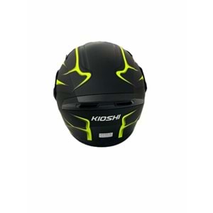 JOLT KIOSHI KASK MATT BLACK / YELLOW (ÇENE AÇILIR )