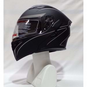 KASK ÇENEDEN AÇILIR jk-902 H8 grey