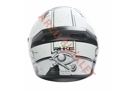 KC-KAPALI VİZÖRLÜ KASK [KC316-1] KURU KAFA [XL] E BELGELİ