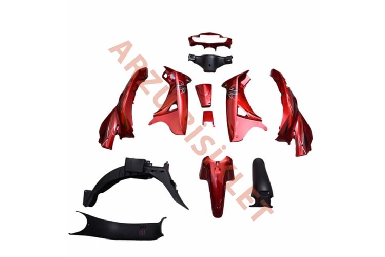 MONERO CUB 100 SFC KAPORTA SETİ KIRMIZI