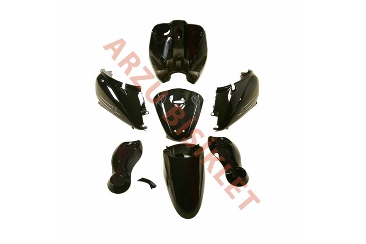 MONERO TUDEY MODELİ E BİKE SİYAH KAPORTA SET