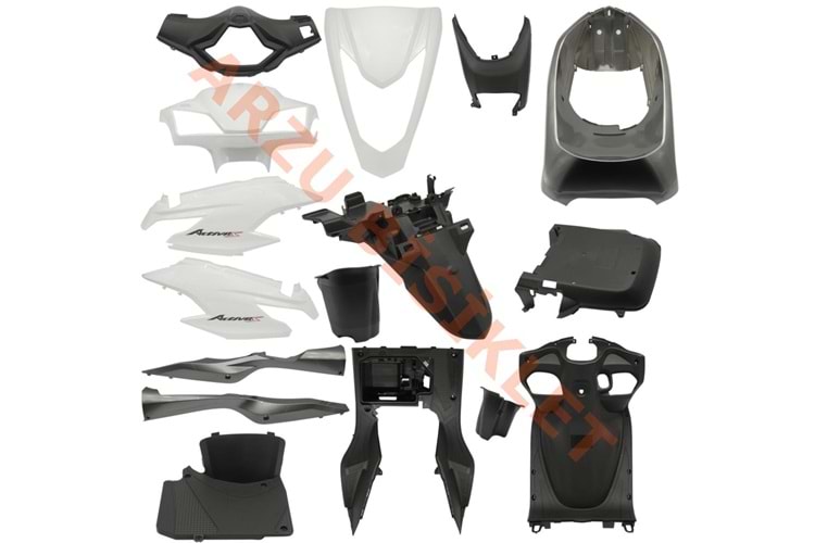 KAPORTA Y. SET [BEYAZ] [YENİ MODEL] HONDA ACTIVA S