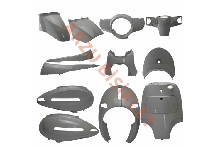 MONERO ARORA CAPPUCİNO KAPORTA SETİ GRİ