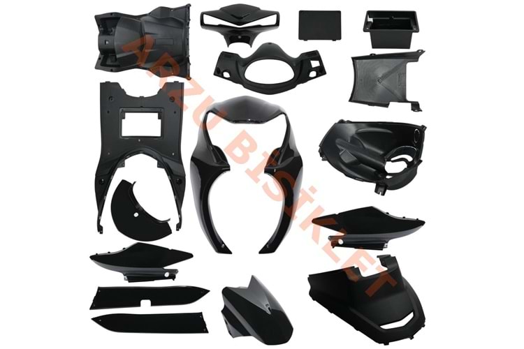 KAPORTA SET [KOMPLE] [SİYAH] SPACE MAX