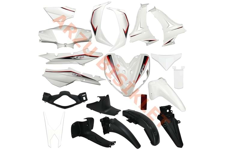 KAPORTA SET KOMPLE [BEYAZ] KUBA EGE