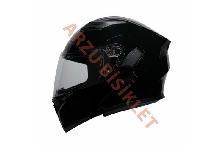 KC - ÇENE AÇILIR VİZÖRLÜ KASK [KC902] [SİYAH] [XL]
