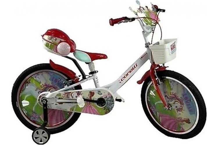 CORELLİ LOVELY KIZ 20 JANT V FREN BİSİKLET (BEYAZ - KIRMIZI)