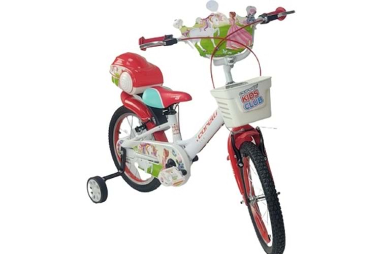 CORELLİ LOVELY KIZ 16 JANT V FREN BİSİKLET (BEYAZ - KIRMIZI)