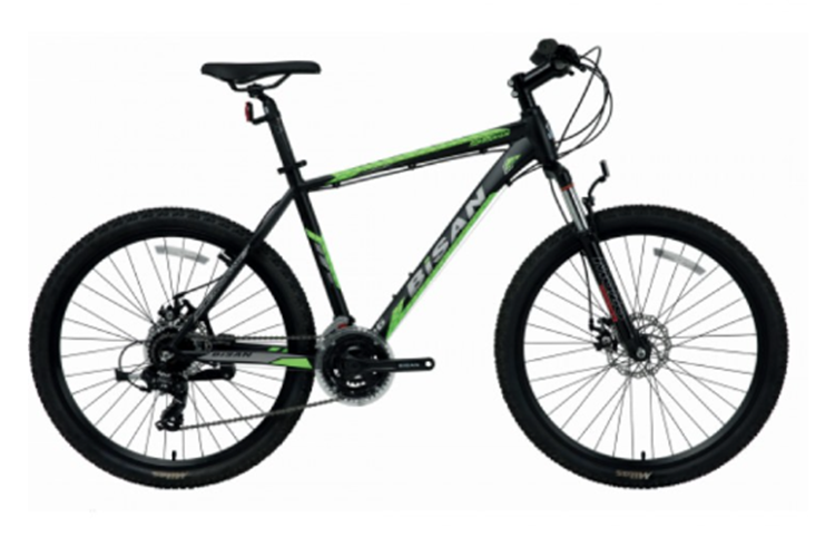 BİSAN MTX 7050 29 JANT HD FREN BİSİKLET (SİYAH - YEŞİL)