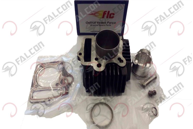 SİLİNDİR PİSTON KOMPLE Q50 DÖKÜM CUB 100 CC