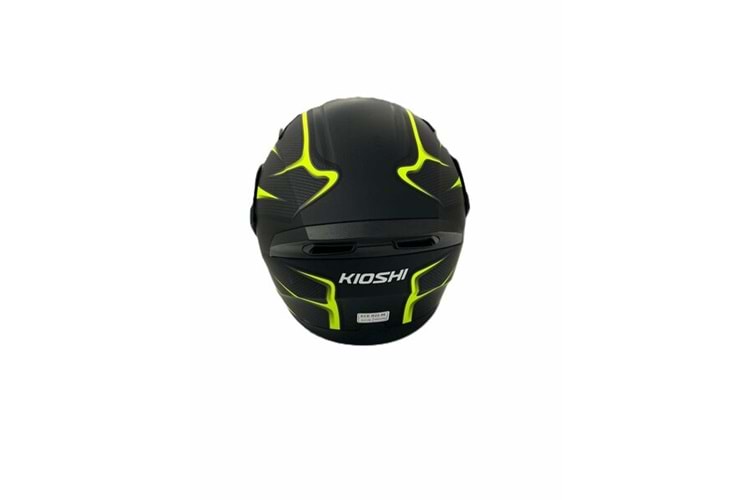JOLT KIOSHI KASK MATT BLACK / YELLOW (ÇENE AÇILIR )