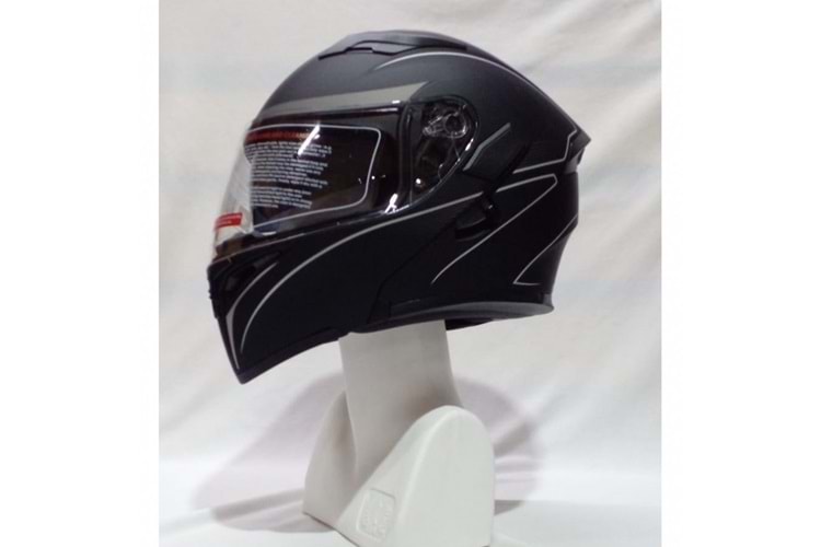 KASK ÇENEDEN AÇILIR jk-902 H8 grey