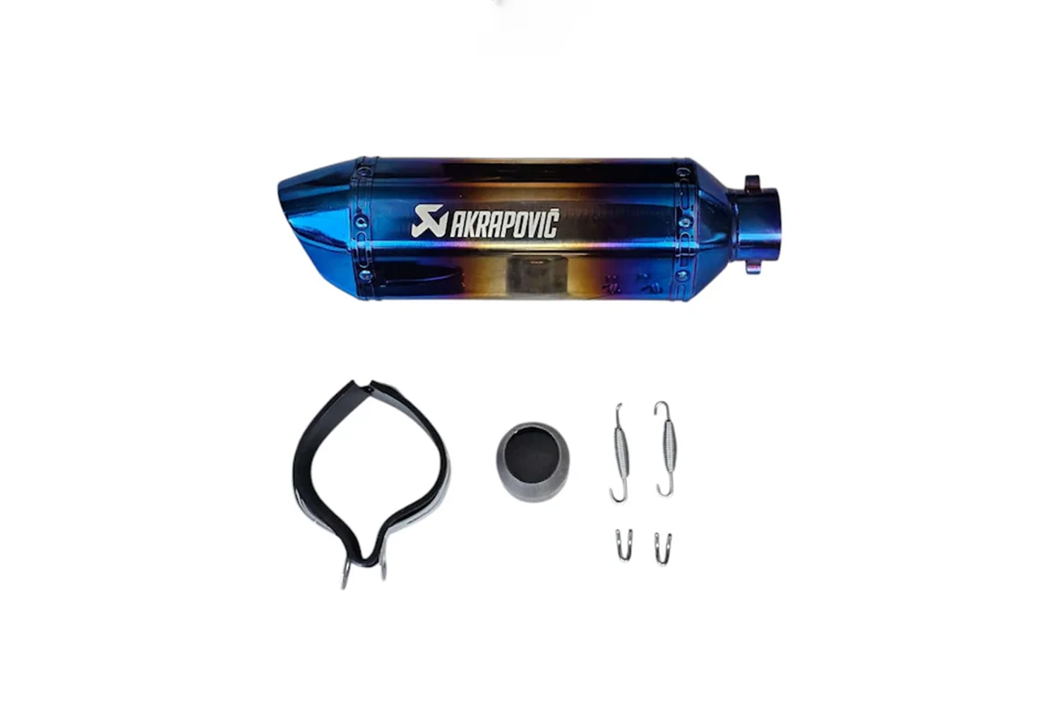 AKRAPOVIC EGZOZ MAVİ KARBON