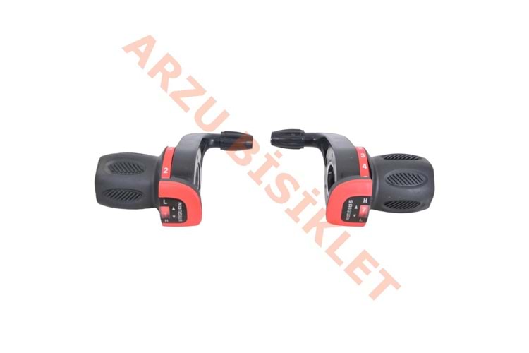 GRIP SHIFT VİTES KOLU 7 ' Lİ NO-INDEX KDSG-08 [SET- TEKLİ AMBALAJ] - KIRMIZI - SAIGUAN