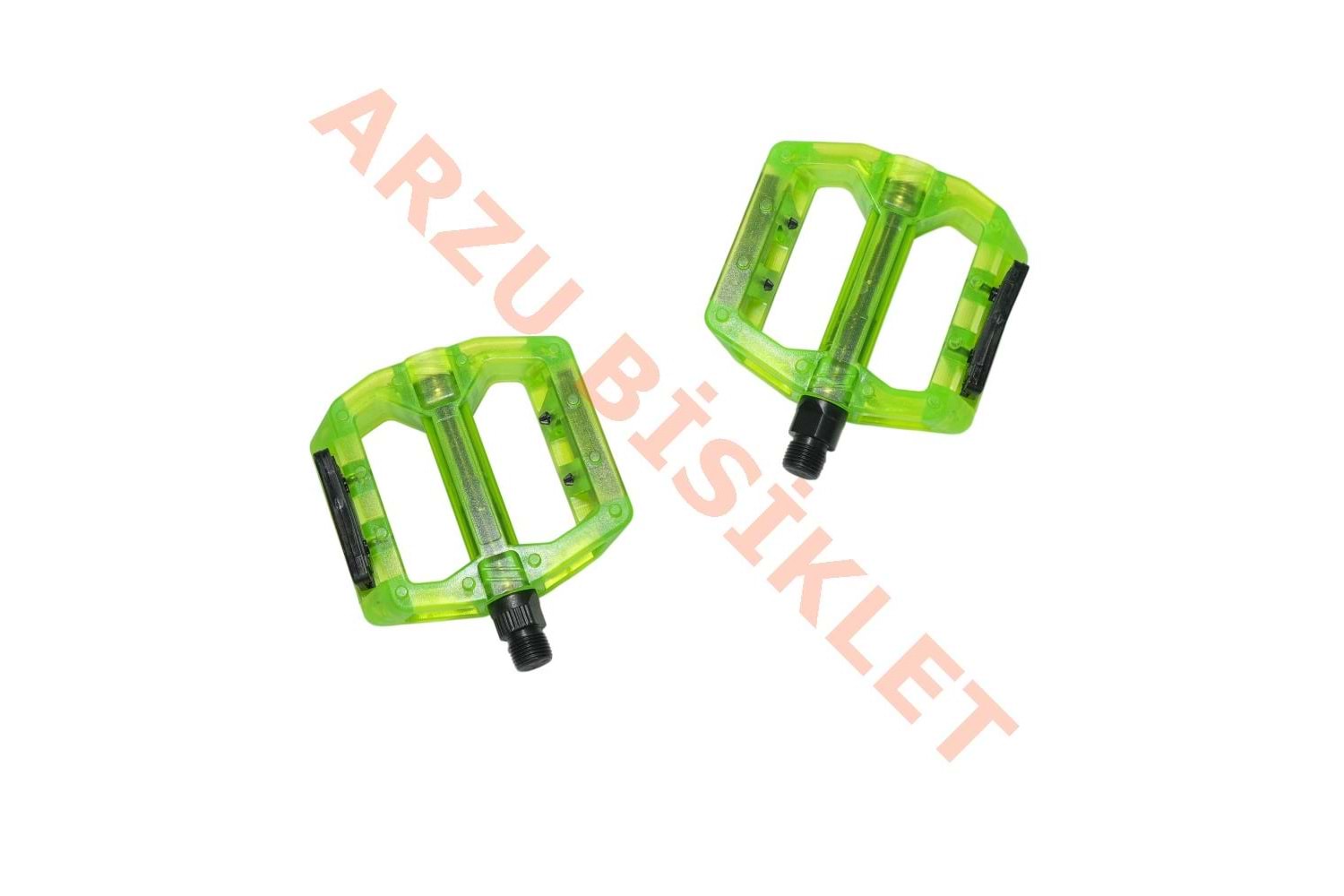 MTB PEDAL BİLYALI [ŞEFFAF] [110MM-100MM] - YEŞİL