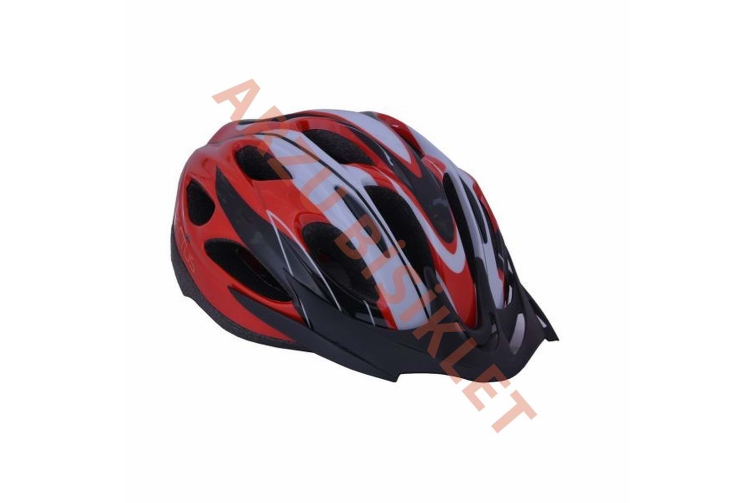 MONERO BİSİKLET KASKI BEYAZ / KIRMIZI M/L