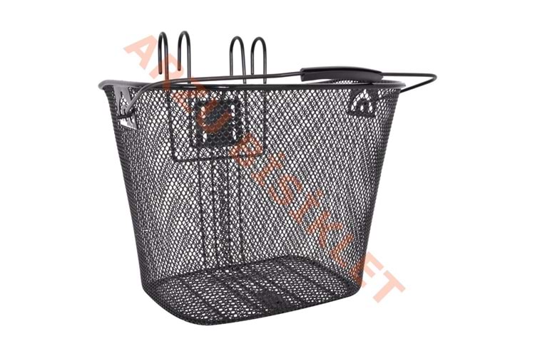 26 MTB ÖN SEPET DEMİR SİYAH [ASKI KANCALI]