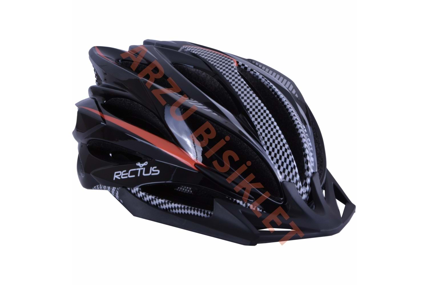 RECTUS BİSİKLET KASIKI TURUNCU - YEŞİL ŞERİT M