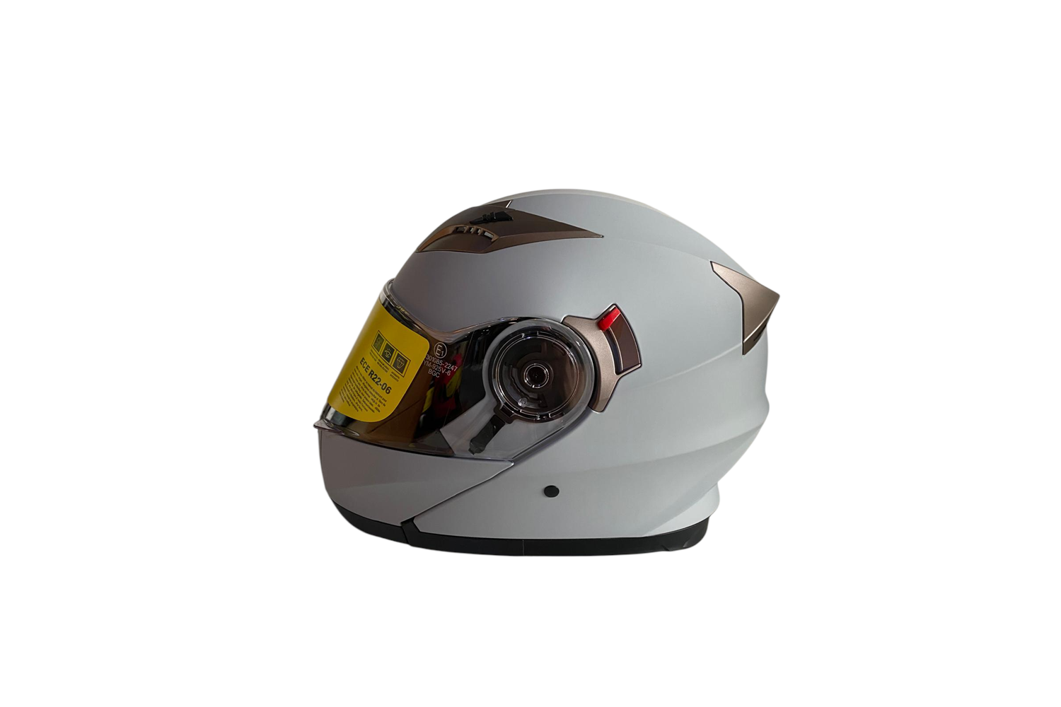 BGC KASK ÇENE AÇILIR MODEL BROKLİN GRİ