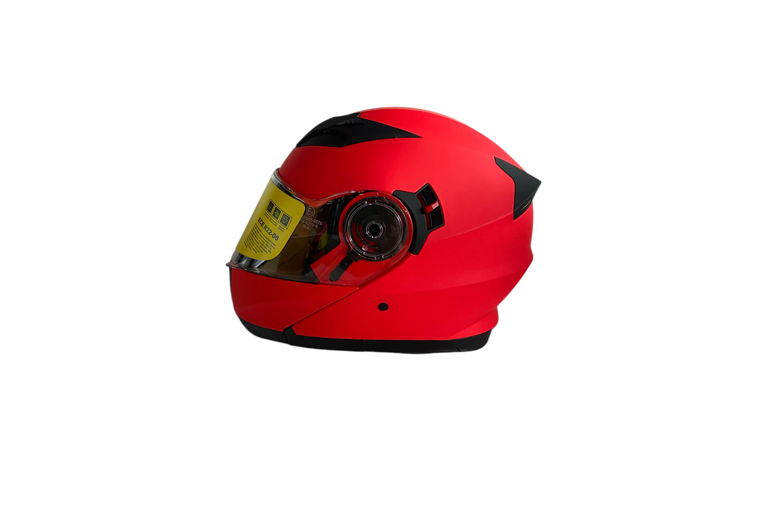 BGC KASK ÇENE AÇILIR MODEL MAT KIRMIZI
